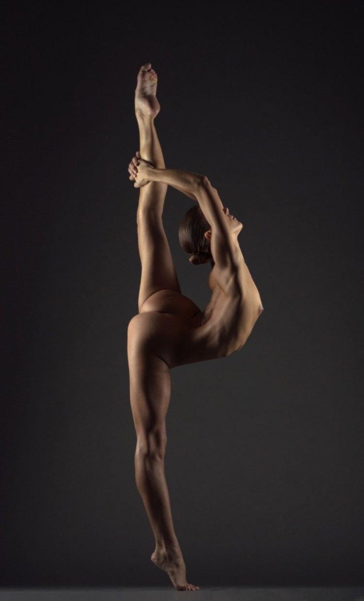 Naked stripper on the pole