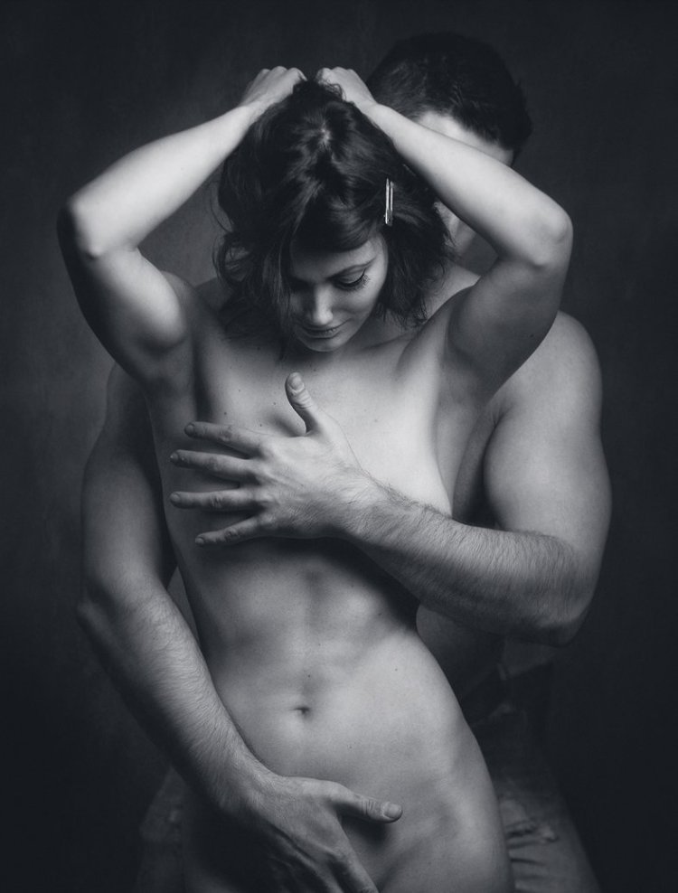 Pair photo shoot in the style of nude