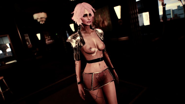 Lada Lyumos Cyberpunk 2077 Topless