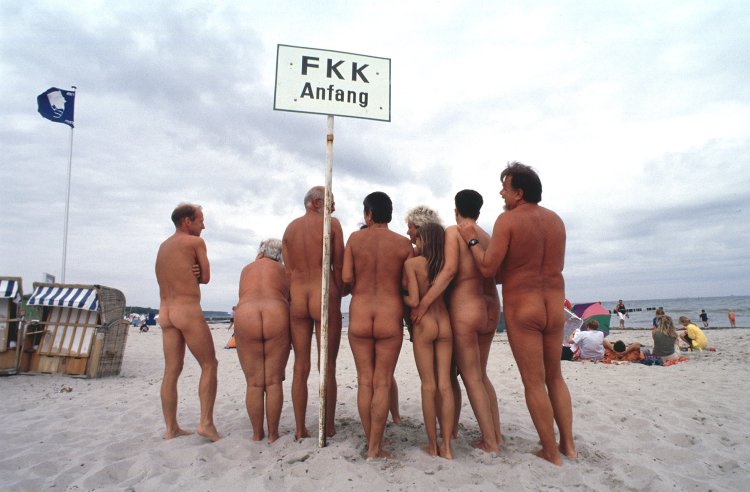 Naked people on Germany beaches