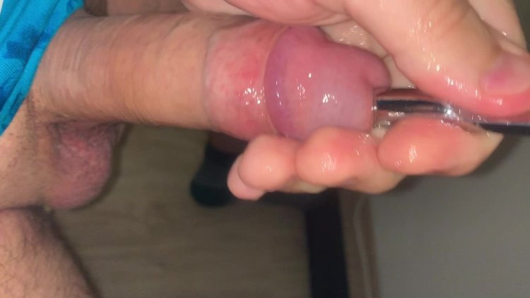 Masturbation of the urethra male member
