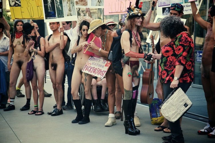 Naked parade in San Francisco