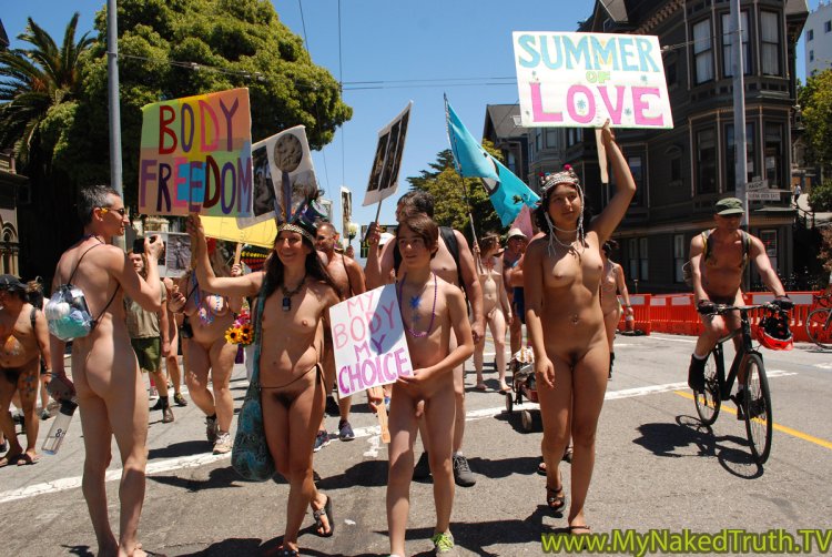 Naked parade in San Francisco