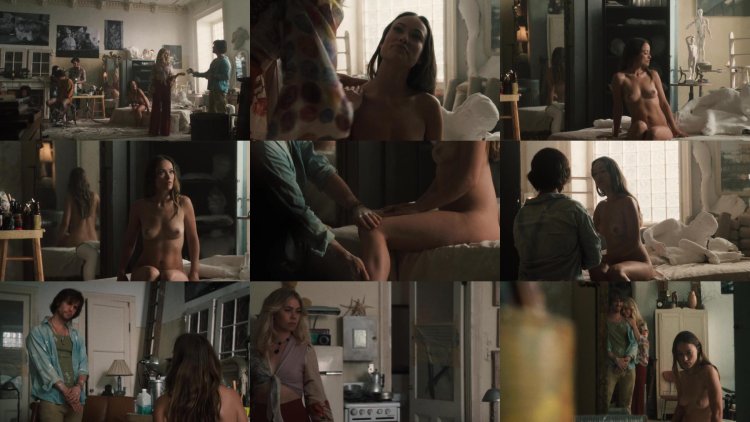 The girl takes off the panties of Hollywood Movies Naked