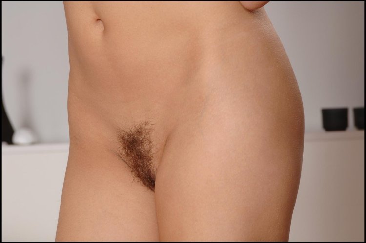 Pussy with hair on the pubis
