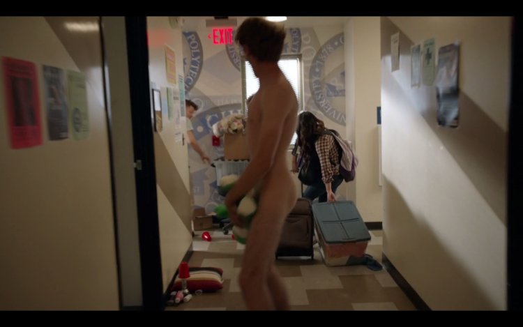 Noel Messier naked in the cinema