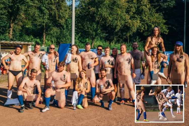 Women's football team nude