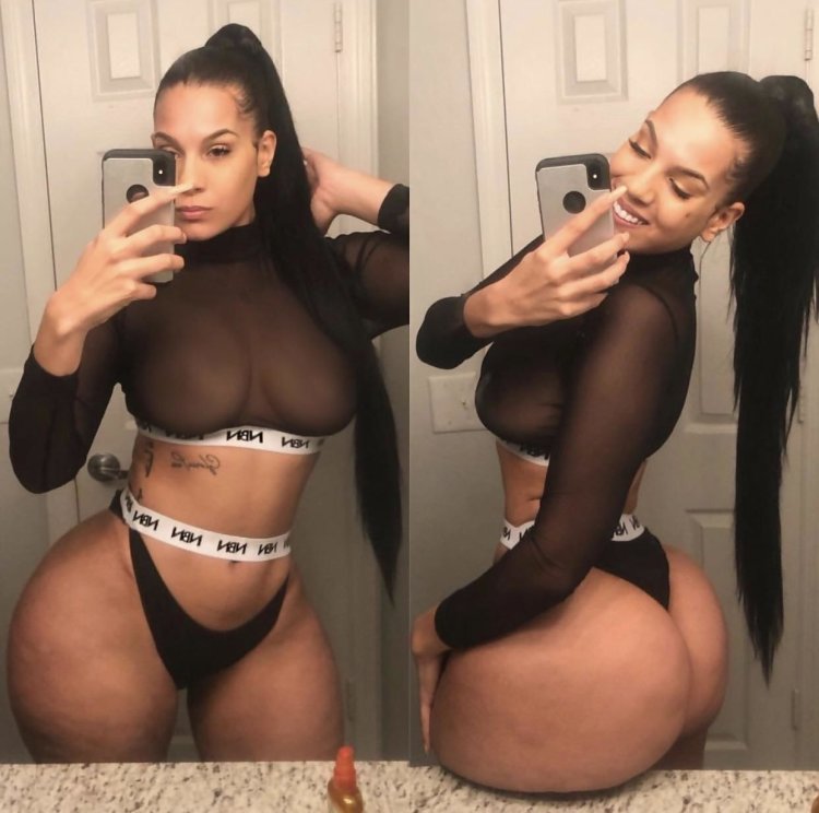 Amirah dyme jeans naked without a bodice
