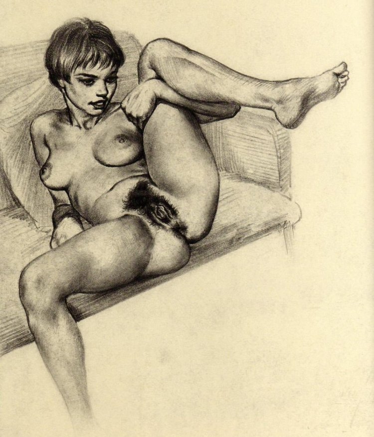 Erotic drawings with a simple pencil
