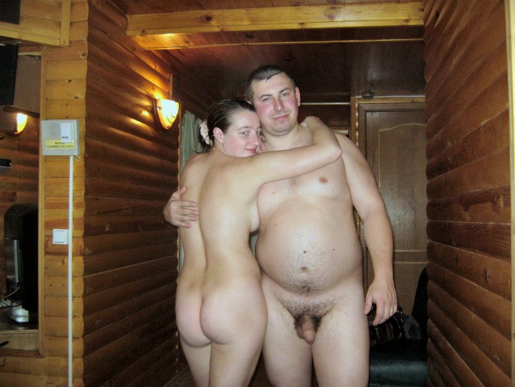 Naked women in a bathhouse with men