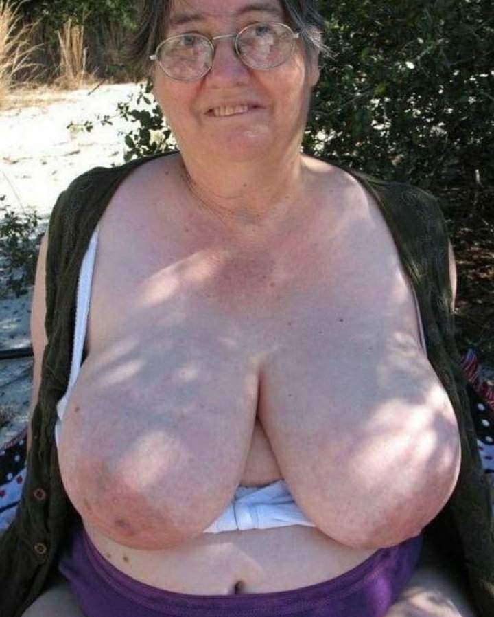 Grandmothers with huge hanging tits