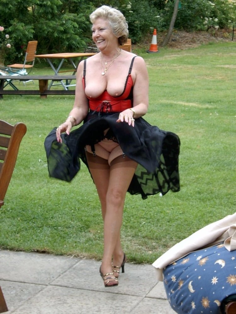 Older women without panties