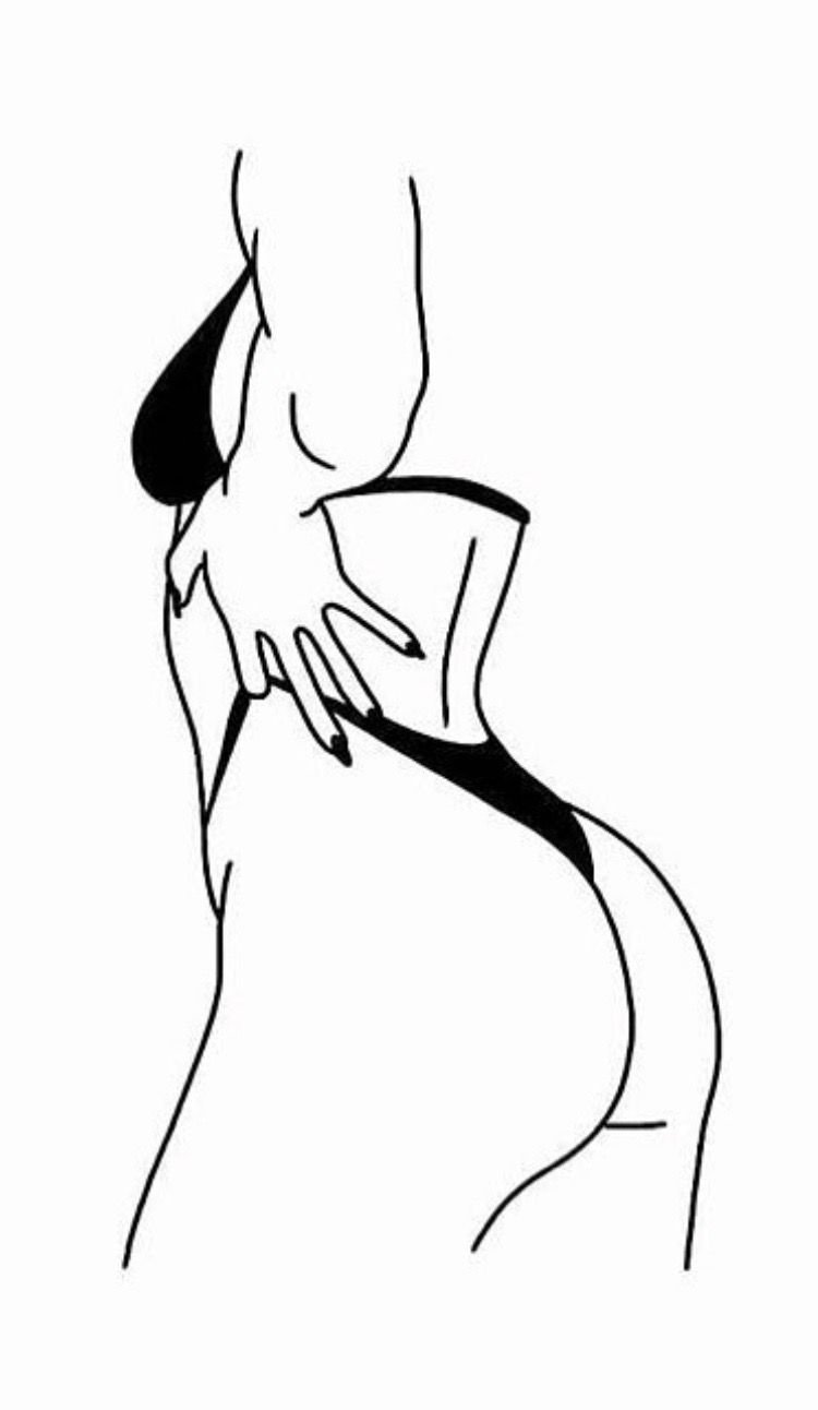 Women's silhouette sketch