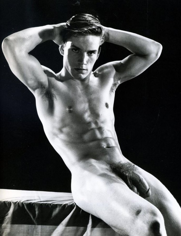 Naked guys young men retro