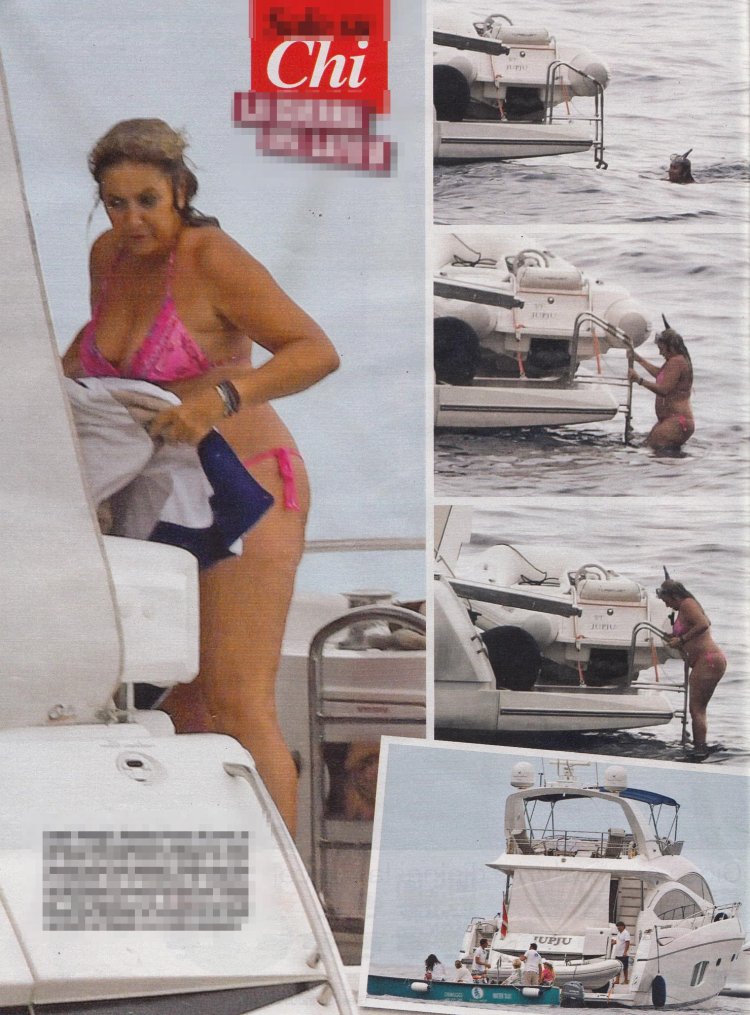 Romina Power photo in a swimsuit in his youth