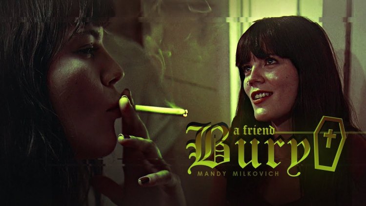 Mandy Milkovich with a cigarette