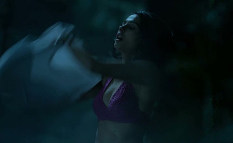 Naomi Scott in underwear in films