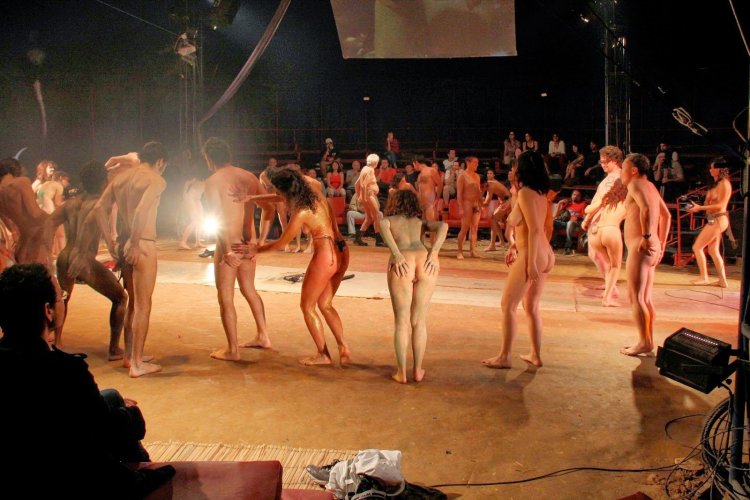 Theater with naked participants