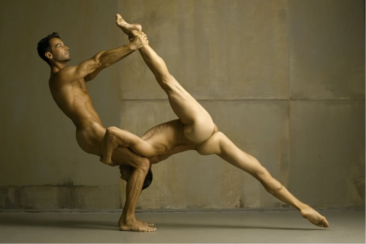 Men's photo shoot in the style of nude