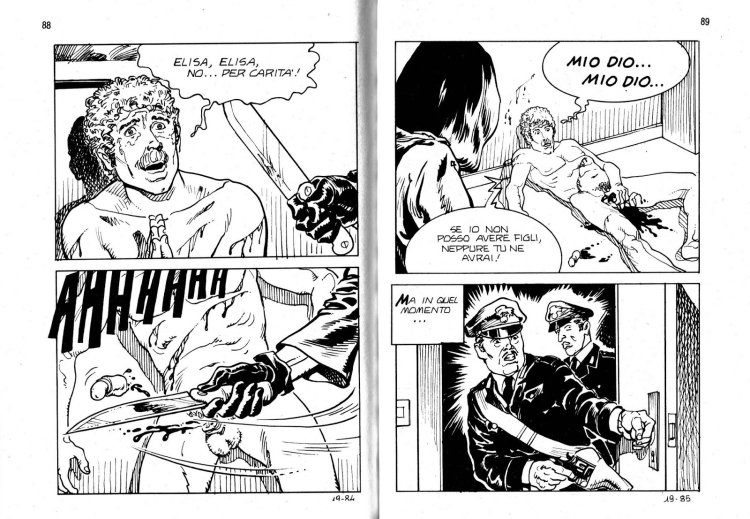 Castration comic book in Russian