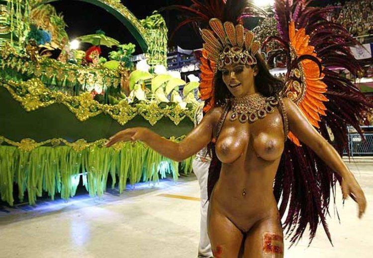 Topless chest carnival