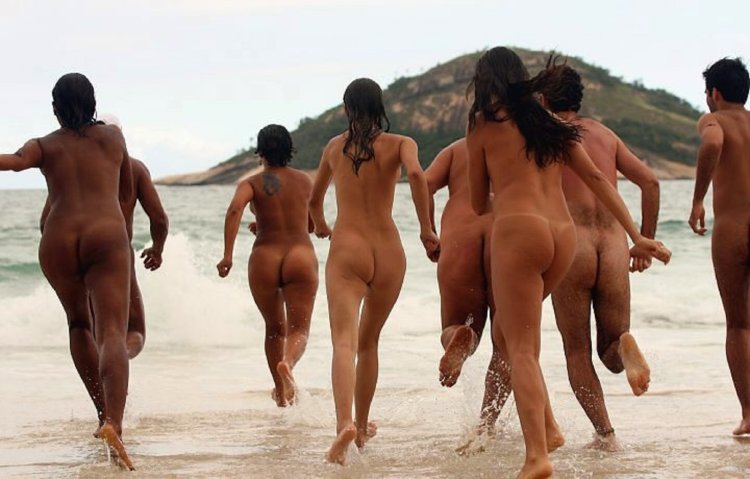 Brazilian on a nudist beach