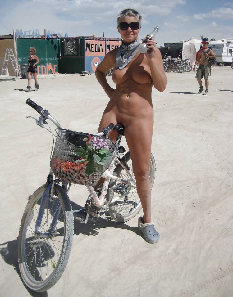 Naked at the Berning Man festival