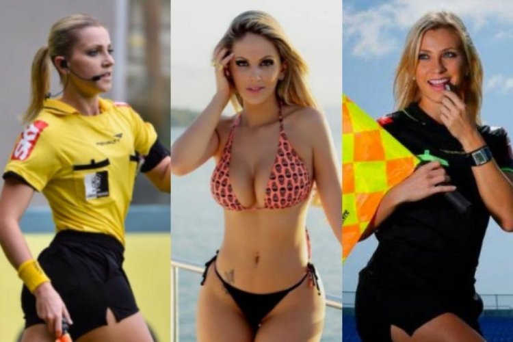 Fernanda Colombo Arbiter in a swimsuit