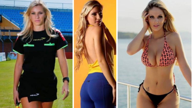 Fernanda Colombo Arbiter in a swimsuit