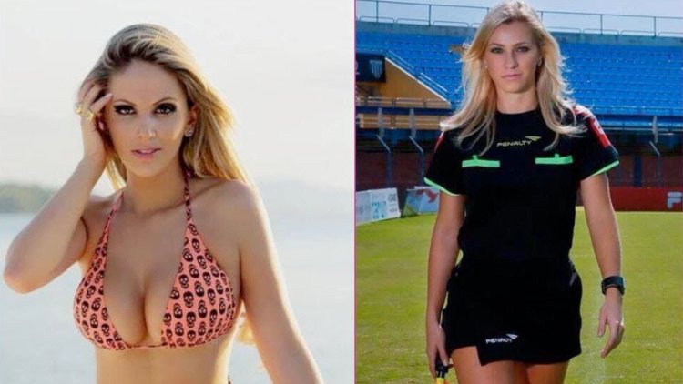 Fernanda Colombo Arbiter in a swimsuit