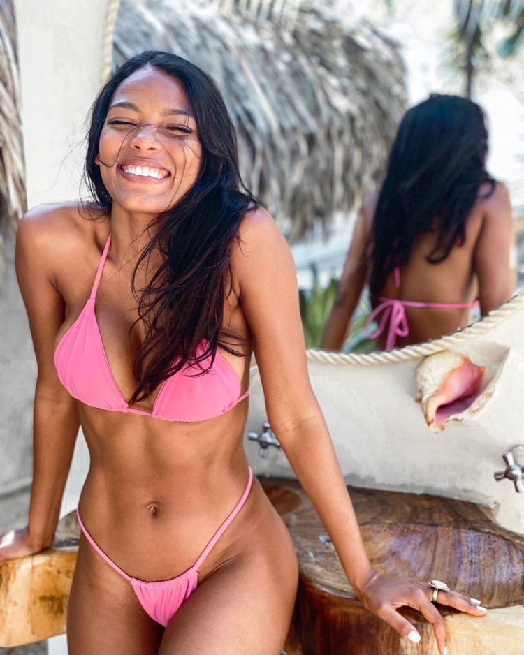 Rosanna Pak in a swimsuit