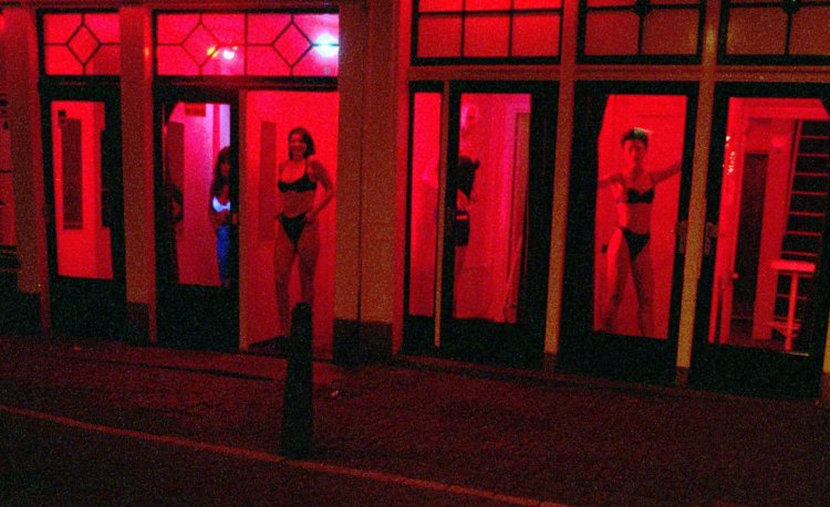 Red Light Street Amsterdam Bordeli
