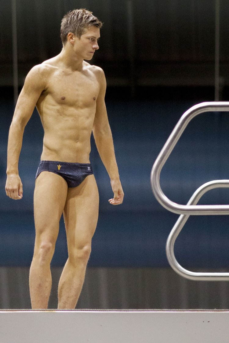 Naked young athletes
