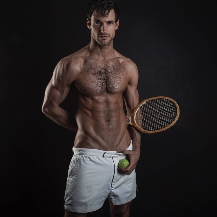 Sports eroticism of a man