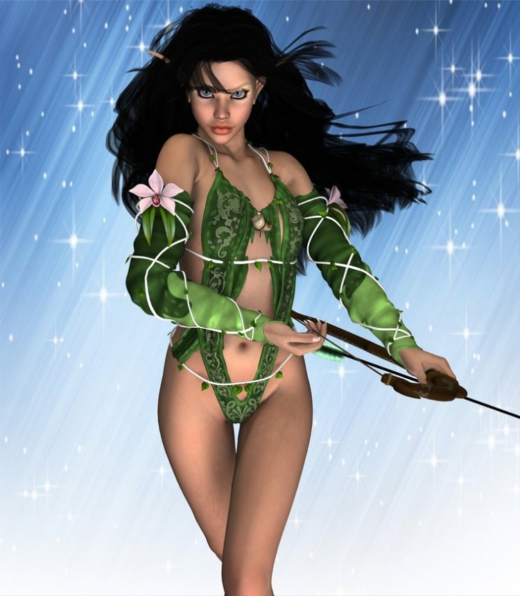 Elven costume is erotic