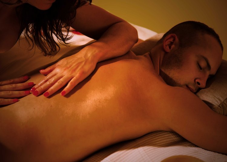 Intimate massage to a girl