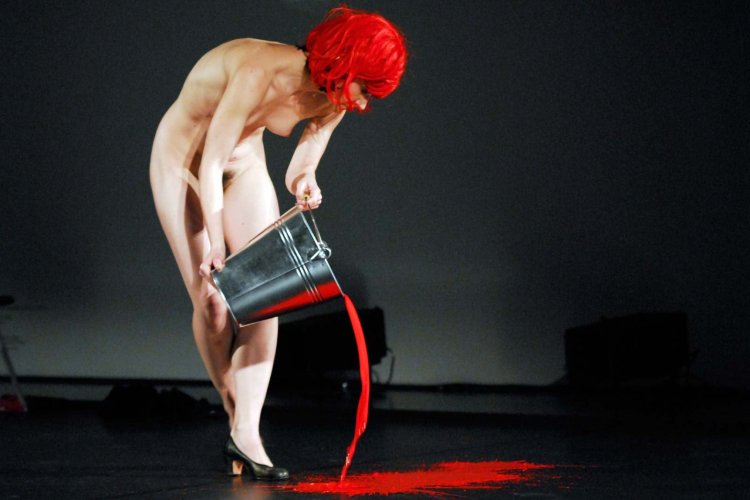 Naked female performance
