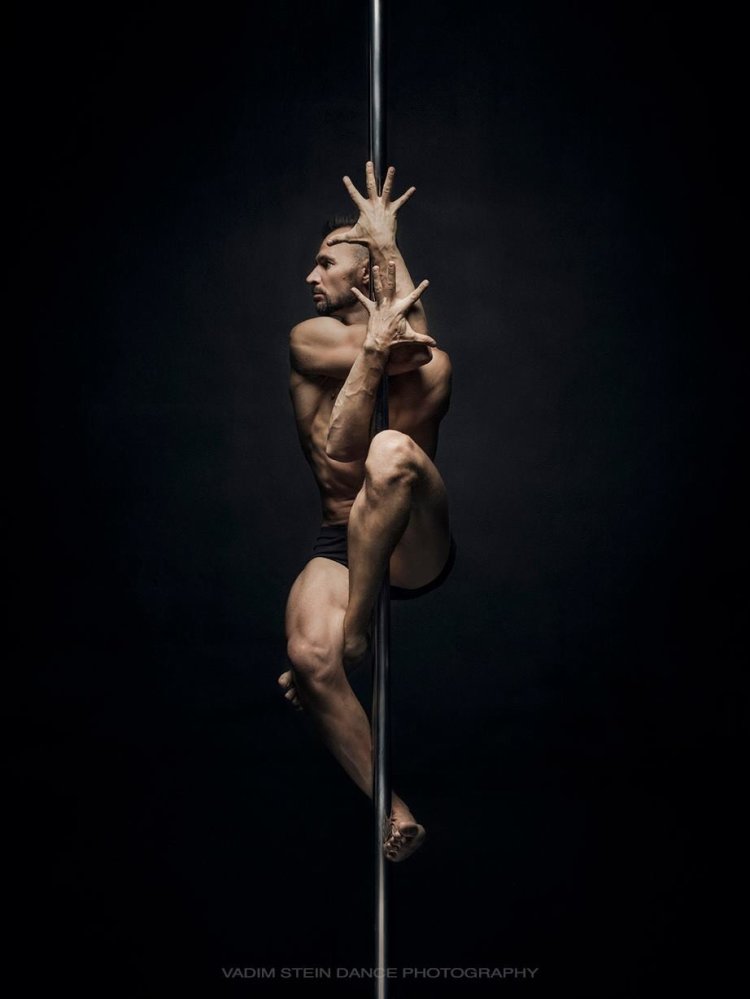 A man is dancing ballet