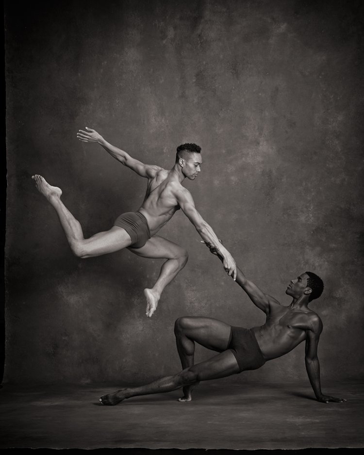 Beautiful naked guys dance