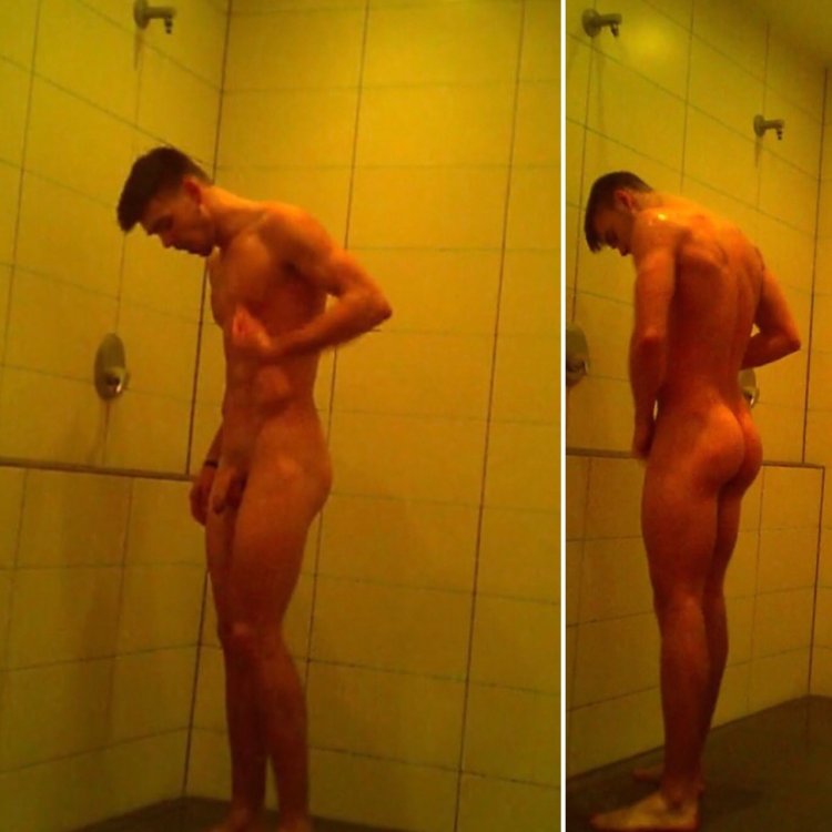 Beautiful naked man with a member