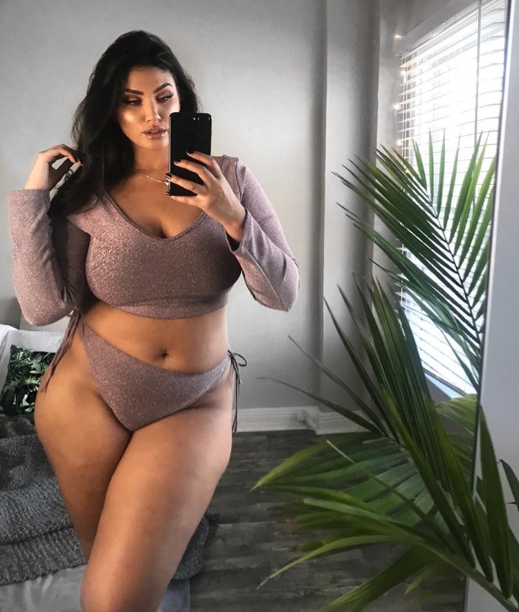 Plus Size Latecia Thomas 2020 in a bikini