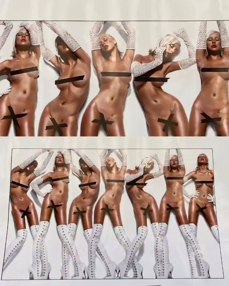 Christina Aguilera naked in the cinema