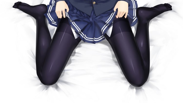 Anime girls in pantyhose