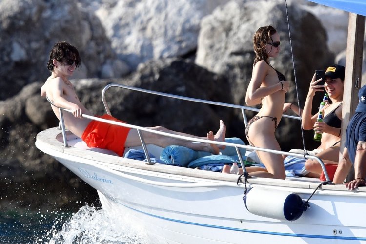 Lily-Rose Depp in a swimsuit
