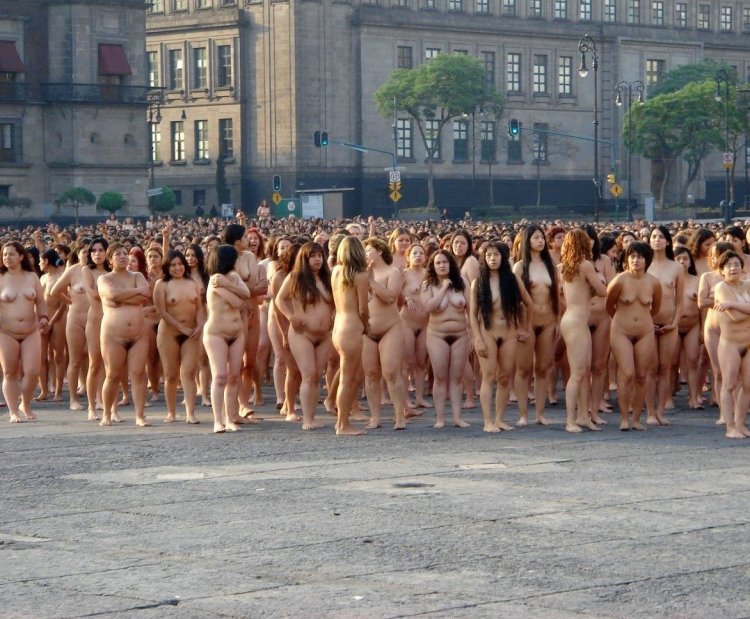 Naked bicycle festival
