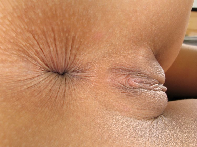 Close -up naked butt