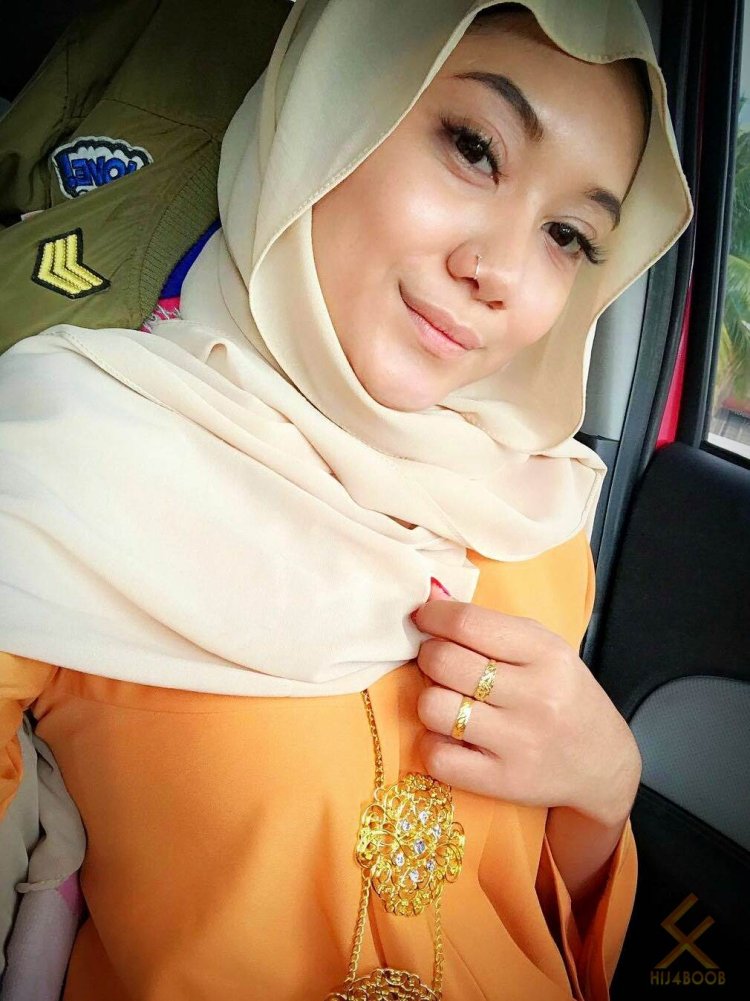 Hijab selfie Indonesian Small Boobs