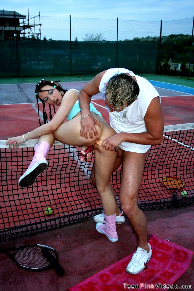 Naked butt tennis players