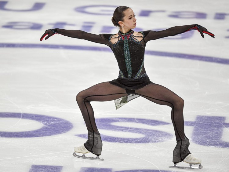 Kamila Valieva on a ball