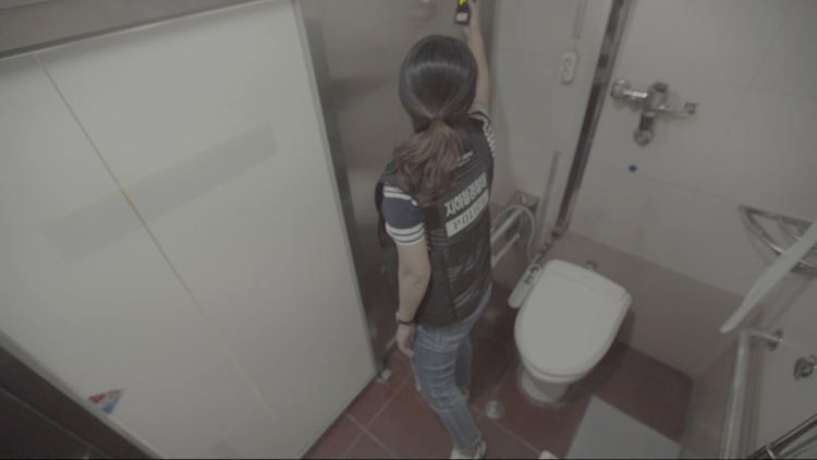 Hidden video cameras in the toilet